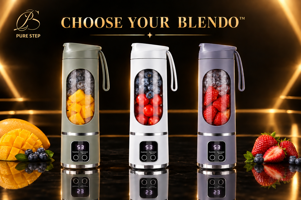Pure Step Blendo variants lineup with white variant added in the middle